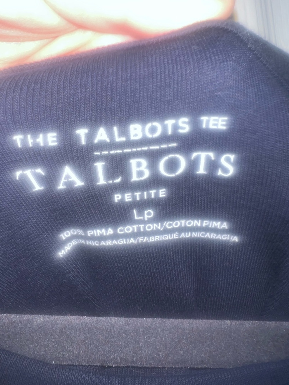Talbots Navy Short Sleeve Scoop Neck Top - Classic Navy - Picture 2 of 6